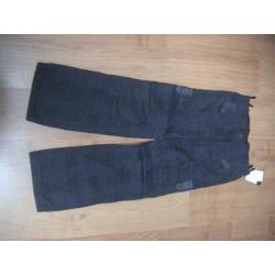 NIEUW donkerblauw / zwarte geruite lange broek jongen 140