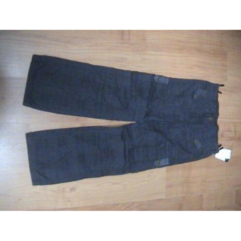 NIEUW donkerblauw / zwarte geruite lange broek jongen 140