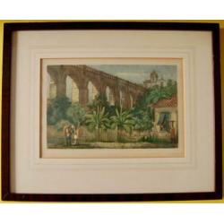 Paar Antieke Chromolitho’s Rio de Janeiro
