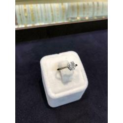 Diamant ring 0,5 ct 18 karaat goed
