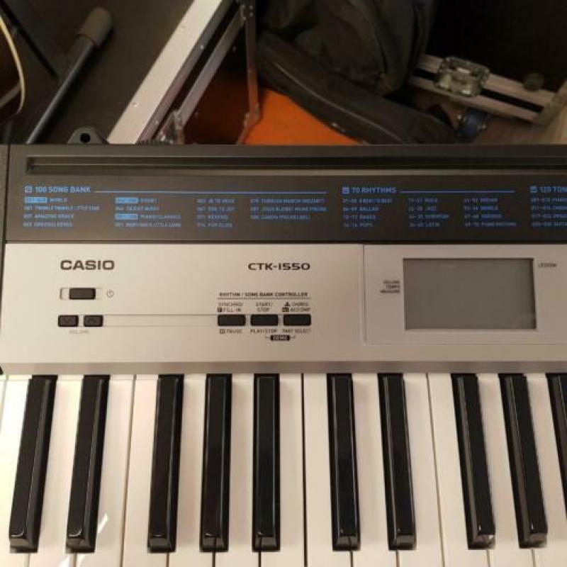 Casio CTK-1550 Keyboard 61 toetsen + adapter NIEUW
