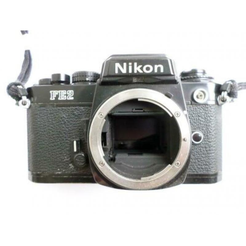 Nikon FE2 body (lamellen kapot) analoog 36mm fotocamera