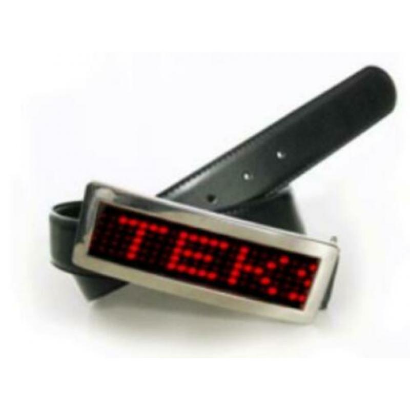 Petten met led lichtkrant, led gesp, feestartikel, SALE