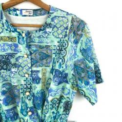 AtticSalt vintage jurk met fantastische 90's print, mt 38