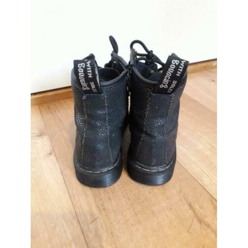 Dr Martens Super toffe zwarte glitter laarsjes in maat 30