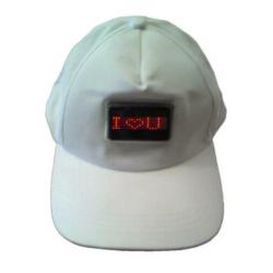 Petten met led lichtkrant, led gesp, feestartikel, SALE