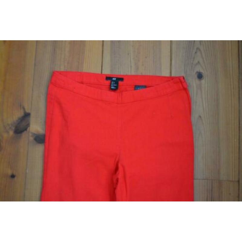 H&M rode tregging in maat 36 - stretch katoen- x11