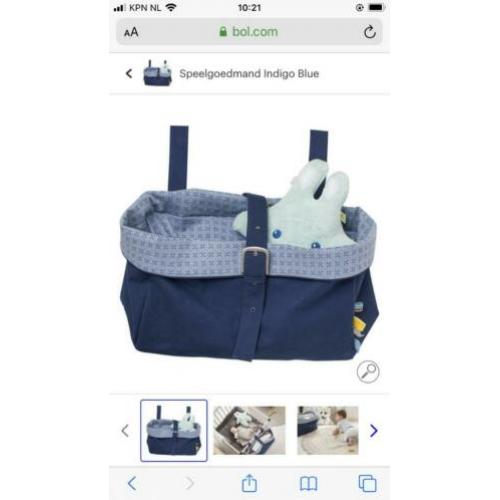 Boxzak opbergtas voor box indigo snoozebaby blauw