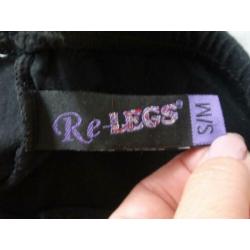 Re-legs: Zwarte Driekwart legging maat S/M