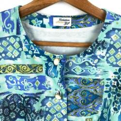 AtticSalt vintage jurk met fantastische 90's print, mt 38