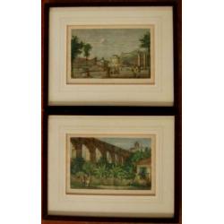 Paar Antieke Chromolitho’s Rio de Janeiro