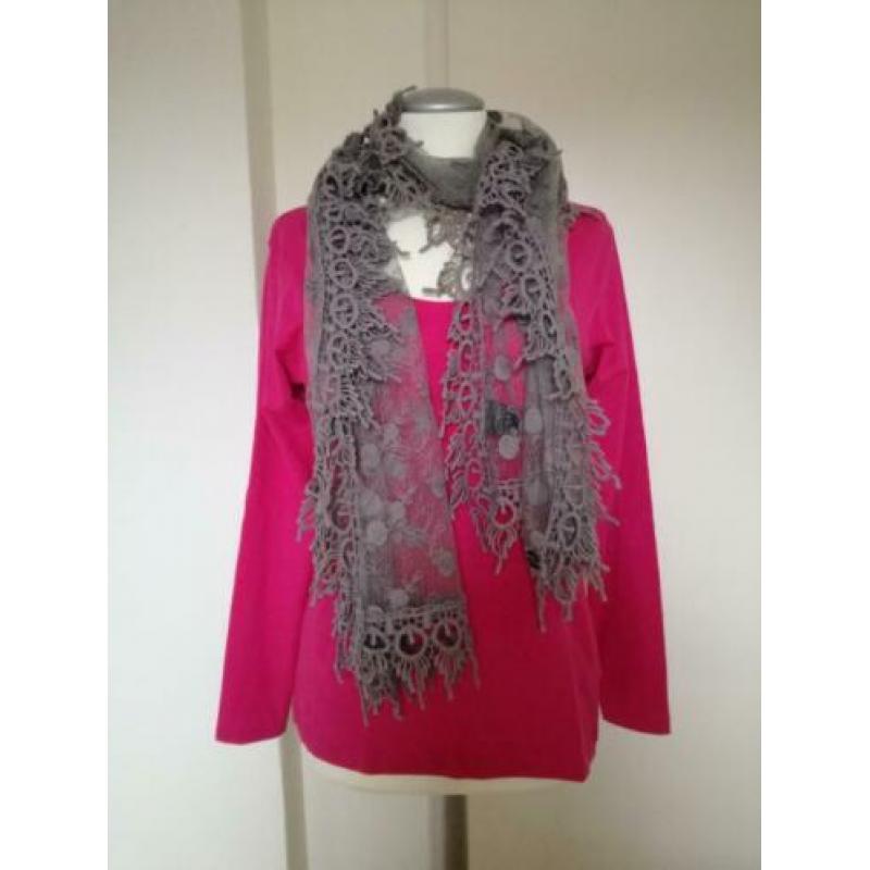 roze shirt van human nature maat L zgan
