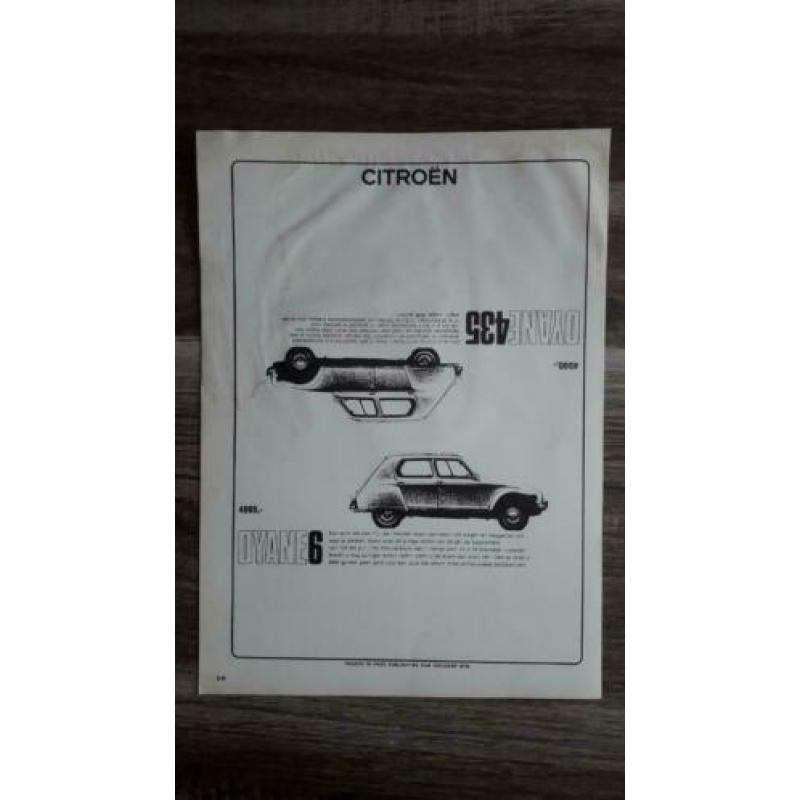 12 originele Citroen advertenties te koop aangeboden