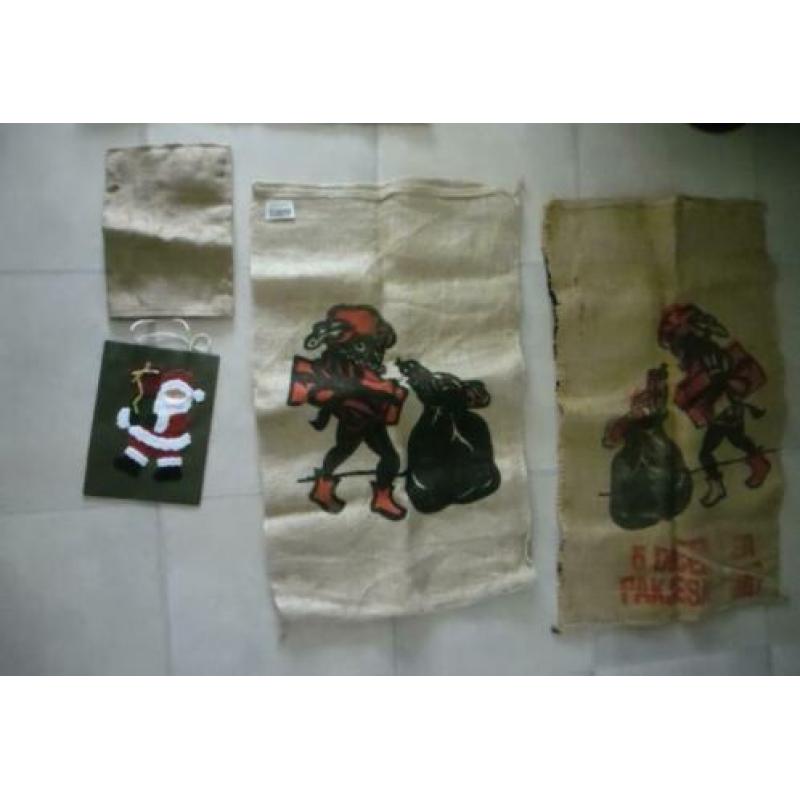 klein geschenk /kado zakje Kerstmis, jute Sinterklaas zakje