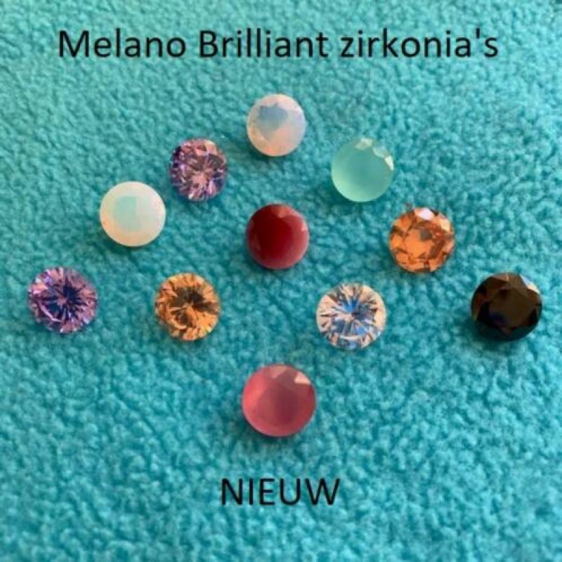NIEUWE Melano Brilliant zettingen zirkonia voor Melano ring