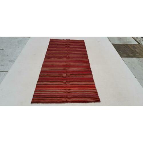 Vintage kelim kleed loper 271x123 cm vloerkleed tapijt kelim