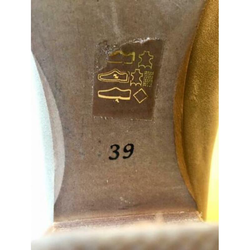 Vanilia leren laarsjes 39