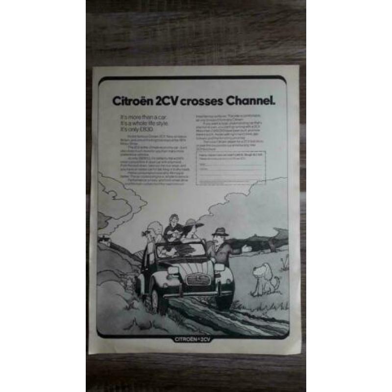 12 originele Citroen advertenties te koop aangeboden