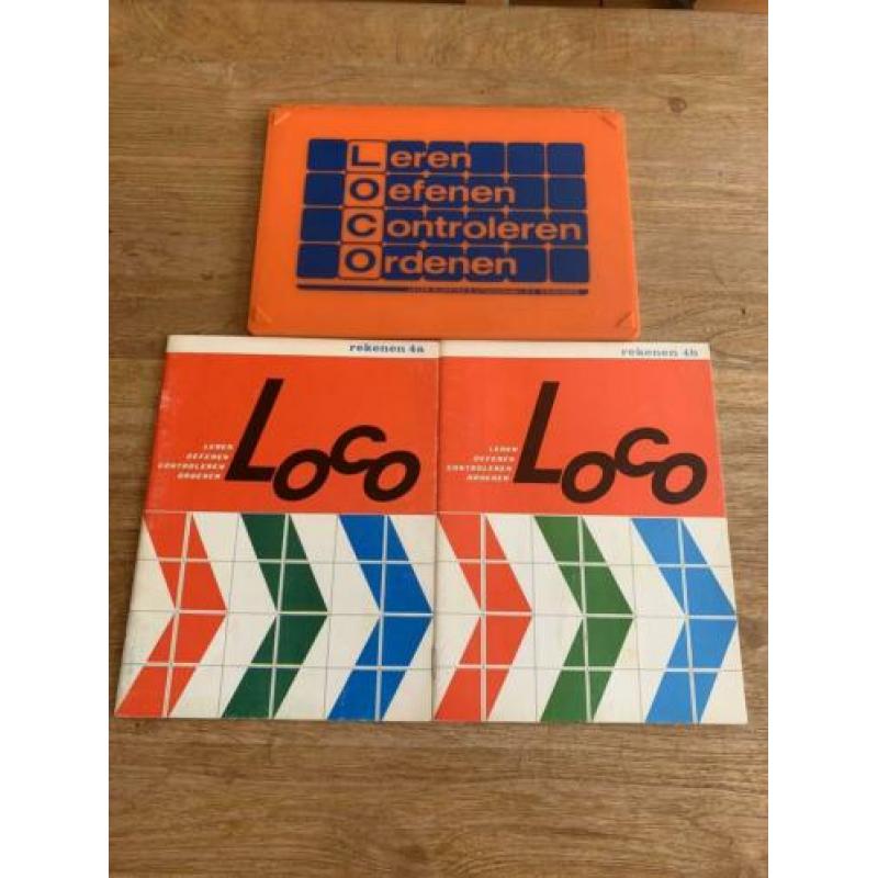 Loco maxi rekenen boek 4a en 4b klas 4 retro vintage