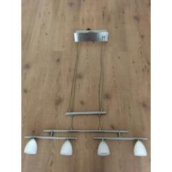 RVS in hoogte verstelbare lamp