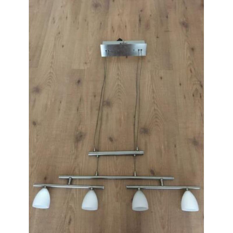 RVS in hoogte verstelbare lamp