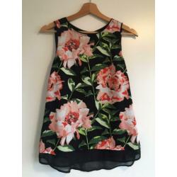 H&M Bloemen Top Blouse S