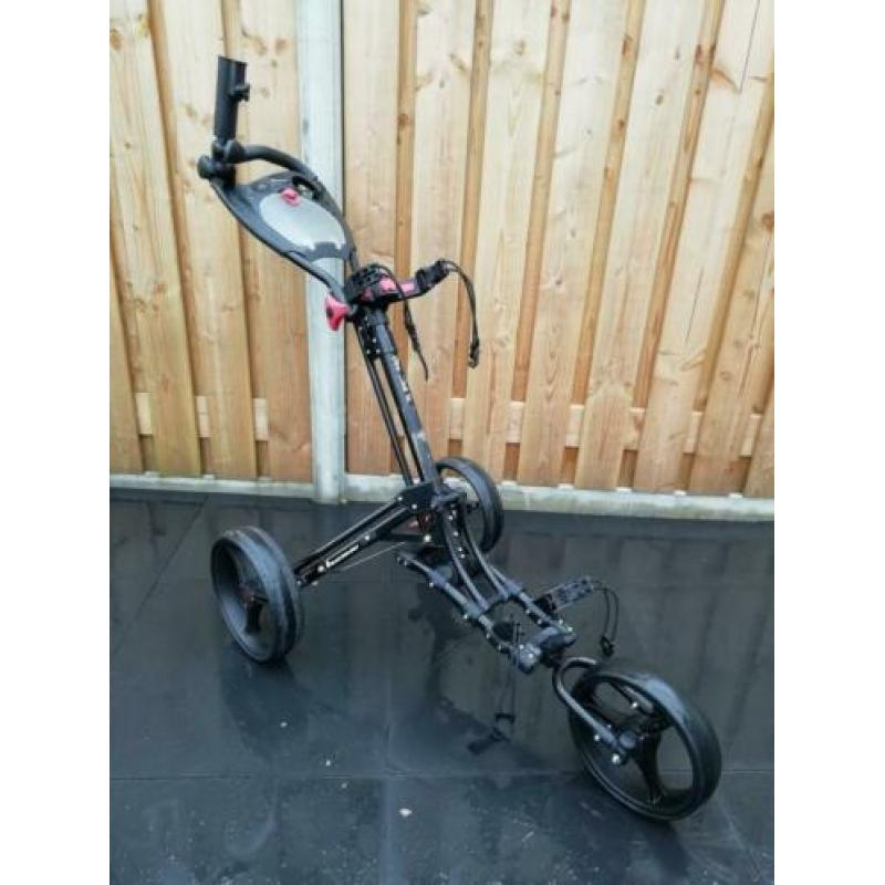 Black Owl golftrolley. Zeer goede staat. 3 wiel golfkar
