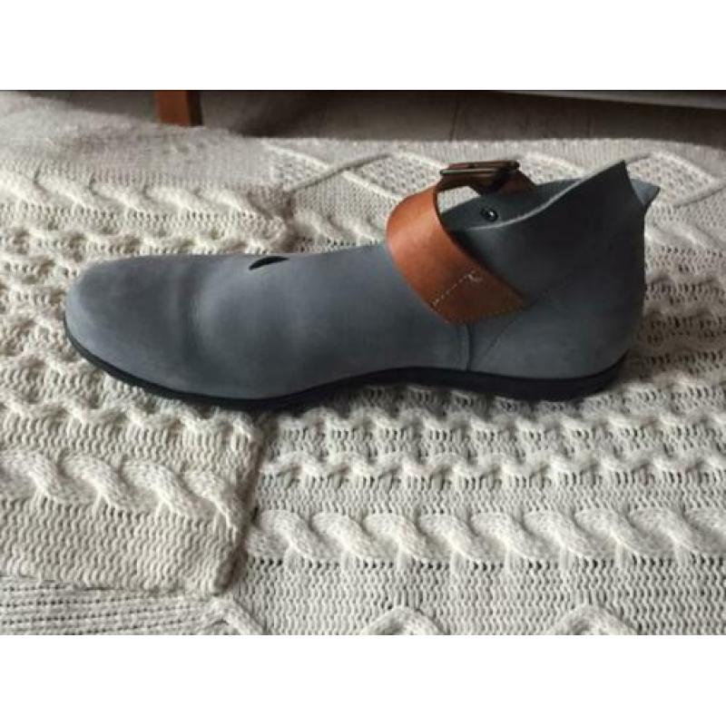 Loints mt 40, zacht grijsblauw leer nubuck