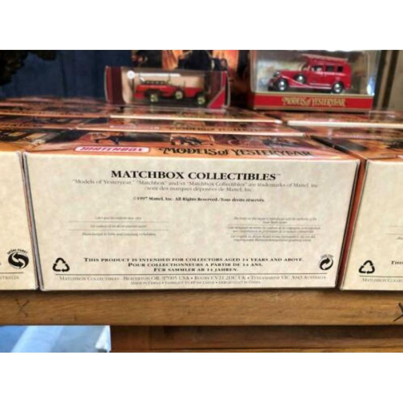 30 matchbox brandweerauto's