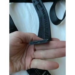Classic industrial Off-White belt/riem in antraciet/zwart