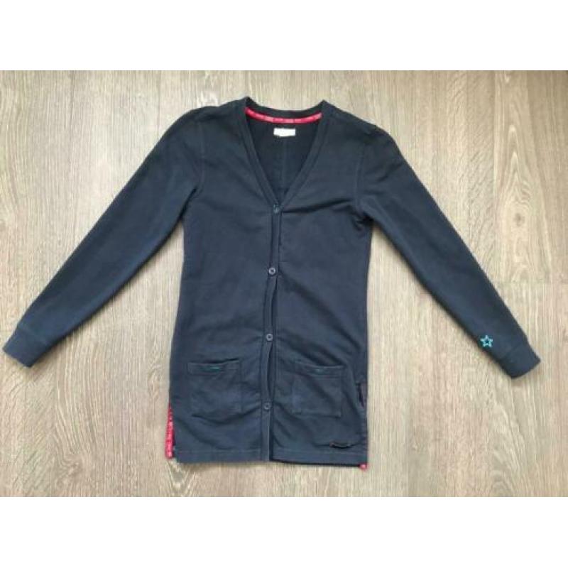 Meisjes vestje / vest donkerblauw Kiddo kidwear Mt 134/140