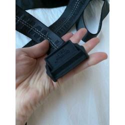 Classic industrial Off-White belt/riem in antraciet/zwart