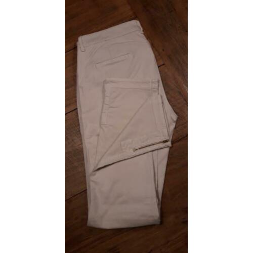Sportieve, licht beige broek van River Woods