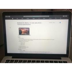 Macbook Pro 2015 13" 16GB RAM 512GB SSD | Snelste 13" ooit |