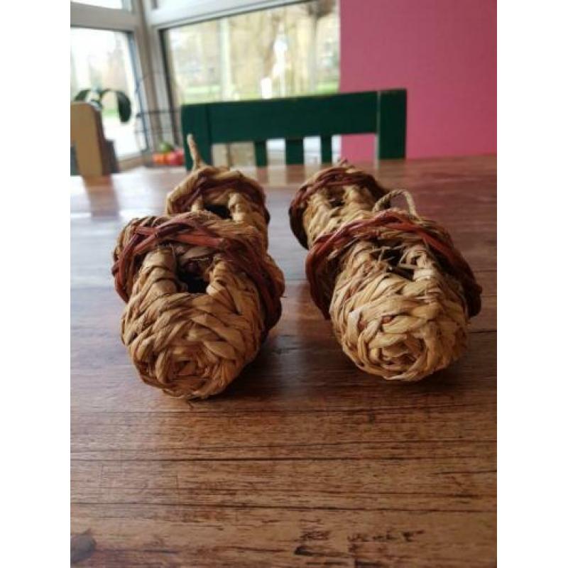 Vogelhuisjes paastak, handgemaakt