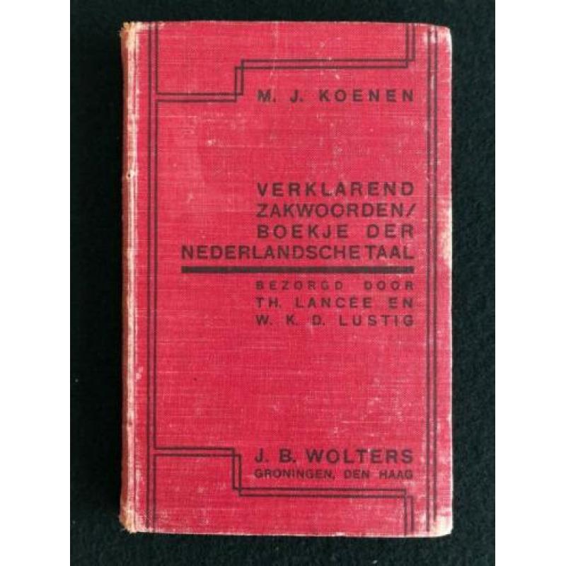 Verklarend zakwoordenboekje der Nederlandsche Taal, Wolters