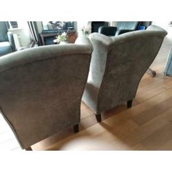 GRATIS - 2x oorfauteuil stoel van microleer