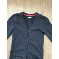 Meisjes vestje / vest donkerblauw Kiddo kidwear Mt 134/140