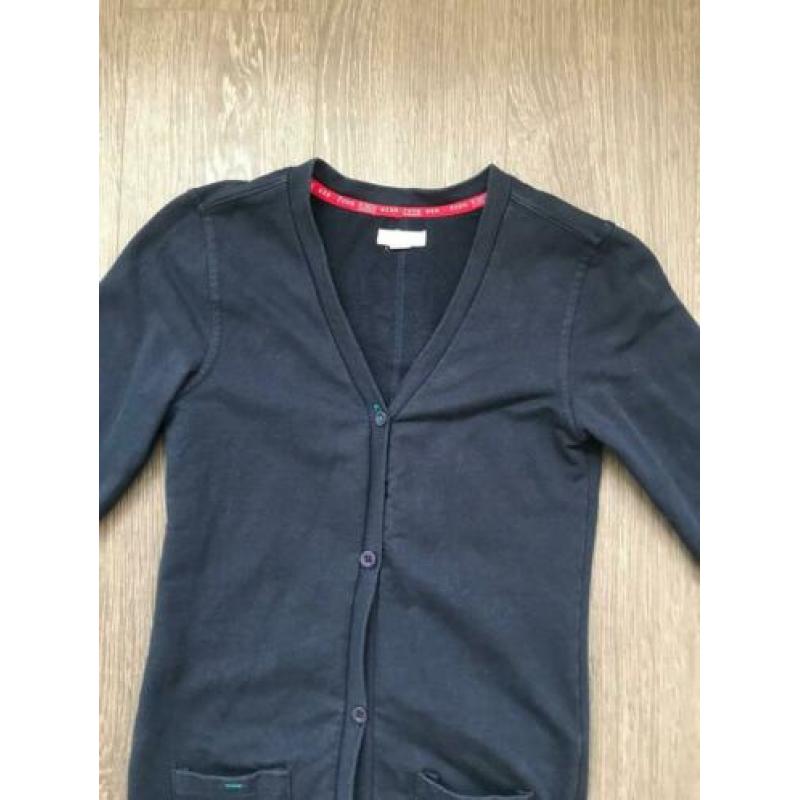 Meisjes vestje / vest donkerblauw Kiddo kidwear Mt 134/140
