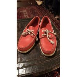 Sebago docksides rood mt 39,5