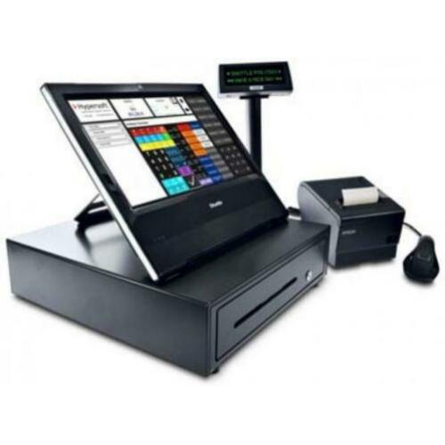 kassa systeem met kassa lade en bonprinter