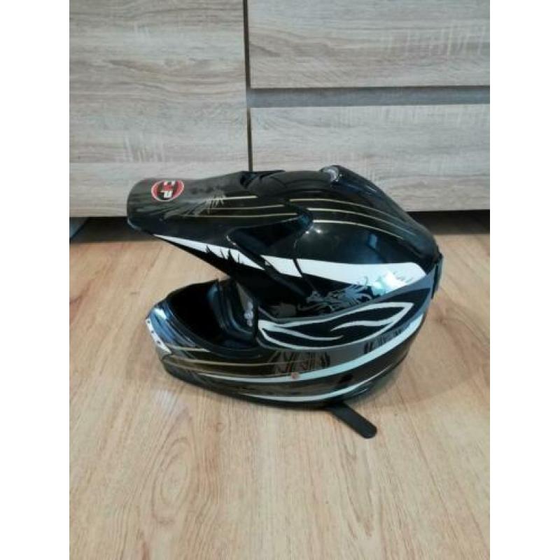 Cross helm met motocross bril xl