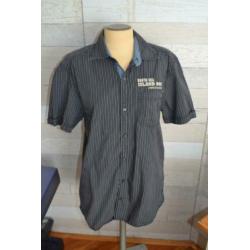 st oliver zomer overhemd met jeansstof in maat M - d03