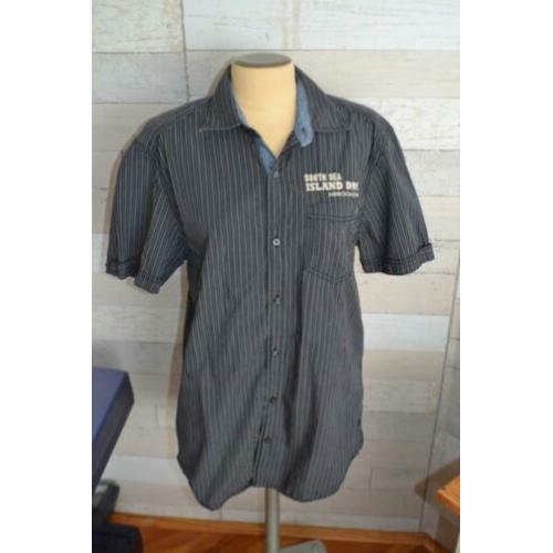 st oliver zomer overhemd met jeansstof in maat M - d03