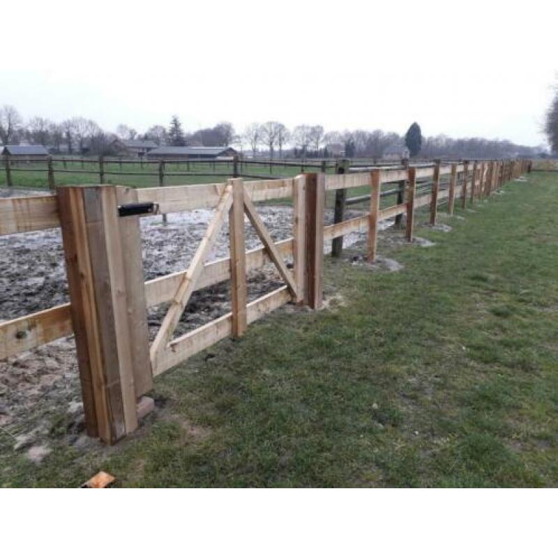 paarden hek 7,50 per strekkende meter