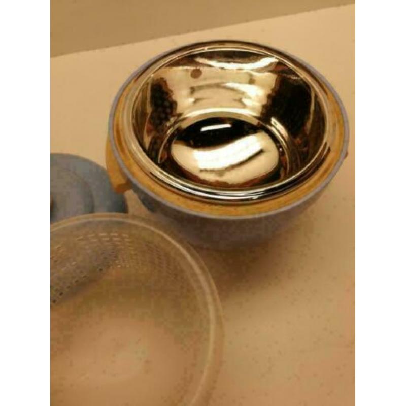 Thermos Ice Bucket, vintage, lichtblauw bakeliet, jaren 50