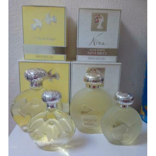 Nina Ricci factice flessen decoratie parfumfles