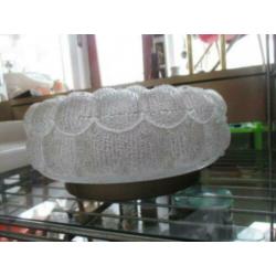 plafondlamp bloem glas retro jaren 60 70 design 26 cm