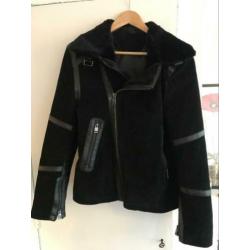 Zara Man leren jasje maat L