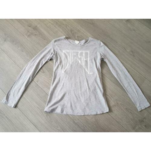 DIESEL grijze top/ longsleeve maat XL (164/170) (PB250)